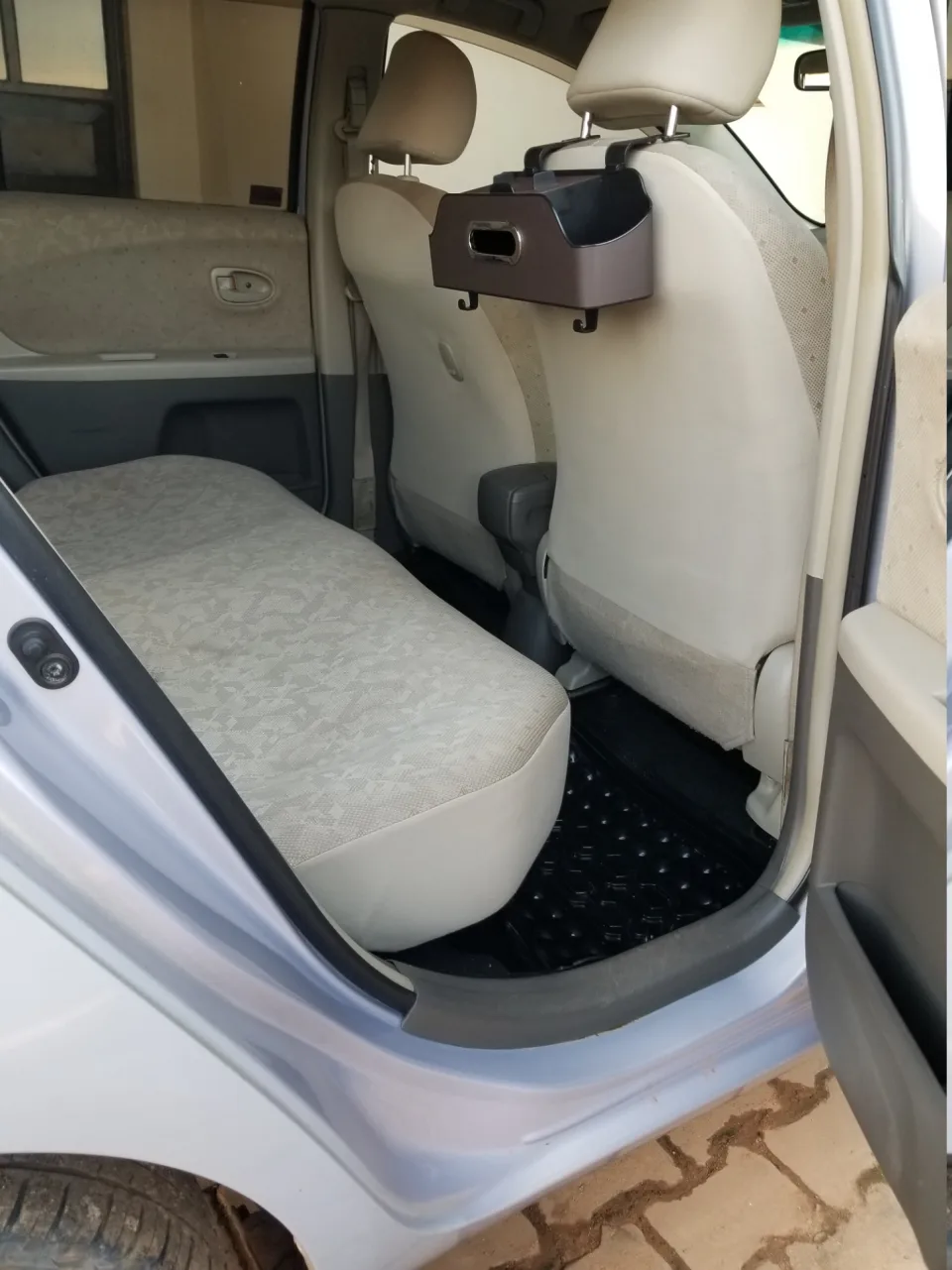 Rear passenger seating and legroom in the Tendo Verse transport vehicle